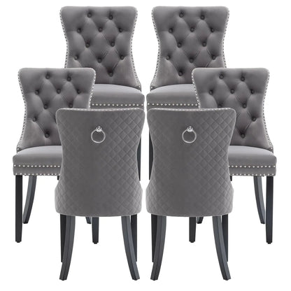 Leather Dining Chairs Set of 6