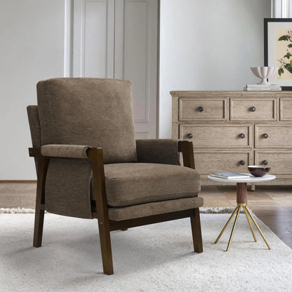 Dark Brown Accent Chair