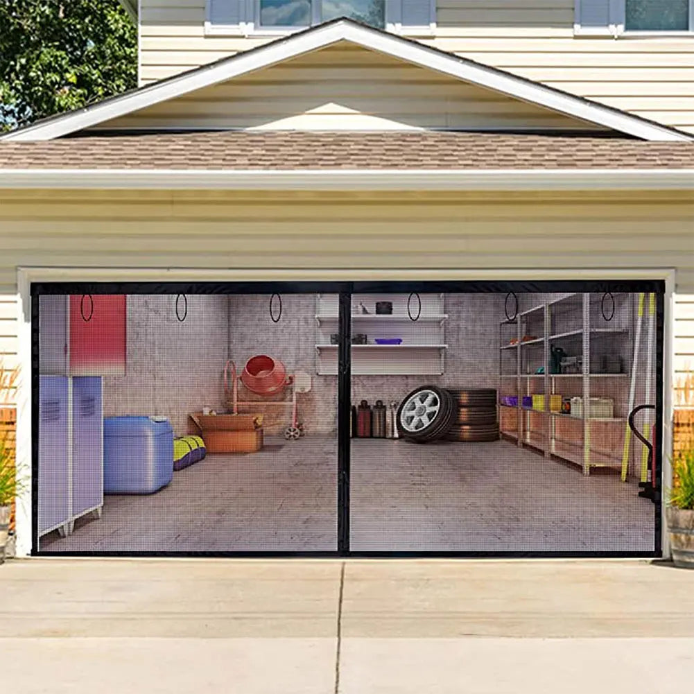 Garage Door Curtain Mosquito Netting