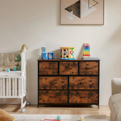 Desser With 7 Fabric Drawers