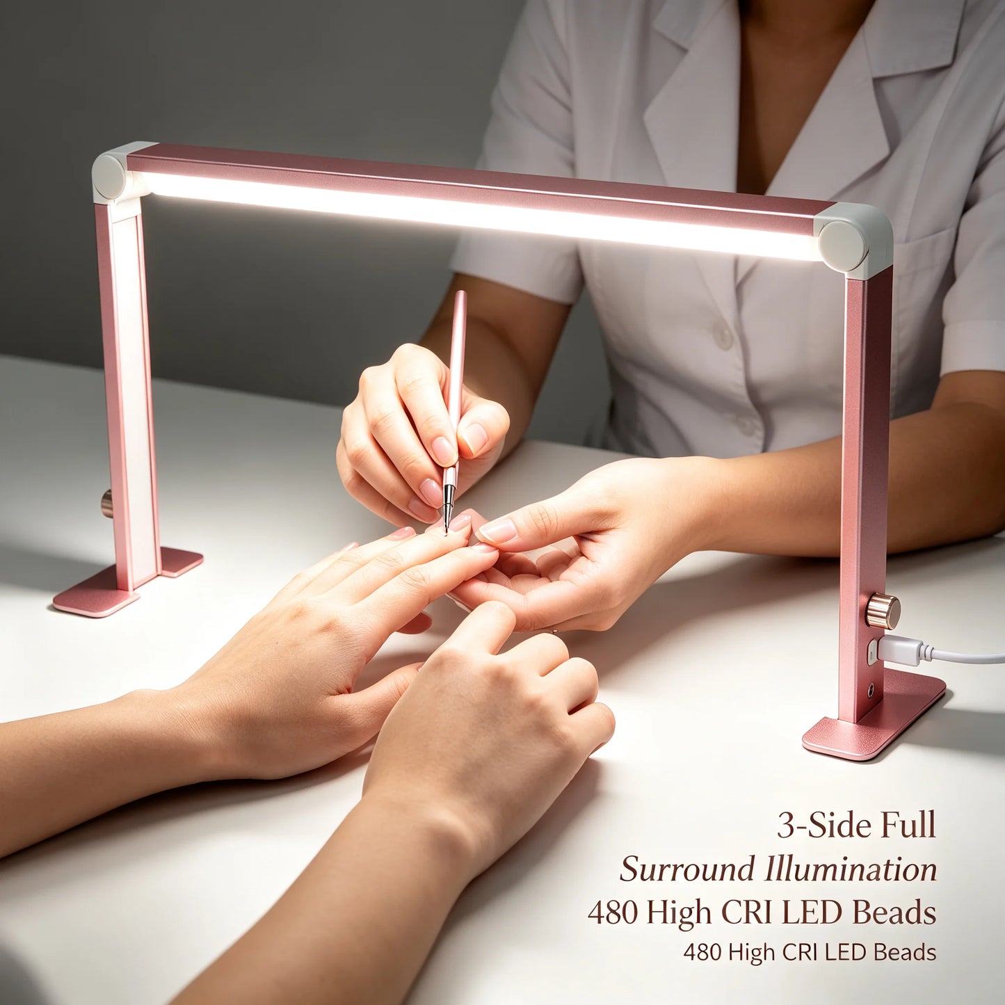 Square Foldable LED Nail Desk Lamp 36W