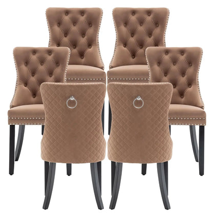 Leather Dining Chairs Set of 6