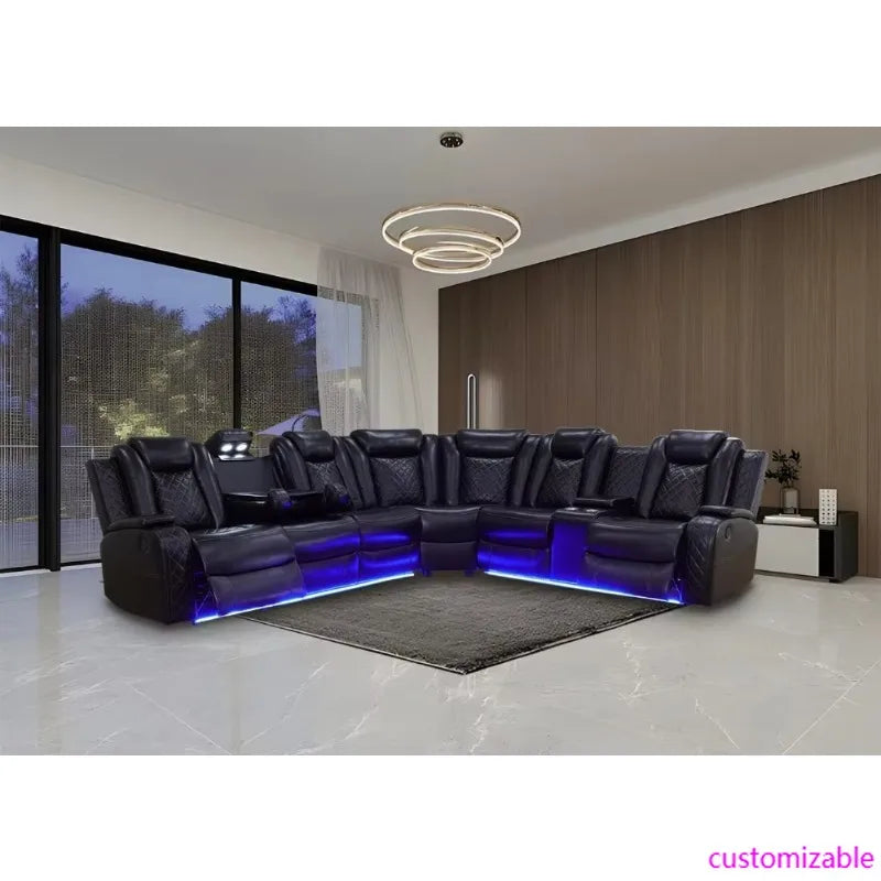 L-Shaped Power Recliner Sofa