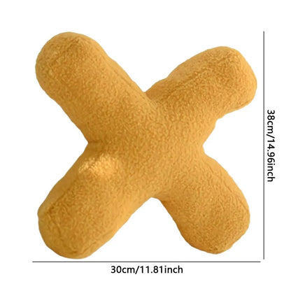 Soft Initial Throw Cushion Plush English Alphabet