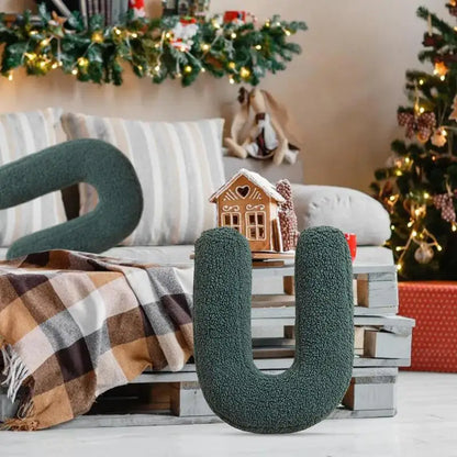 Soft Initial Throw Cushion Plush English Alphabet