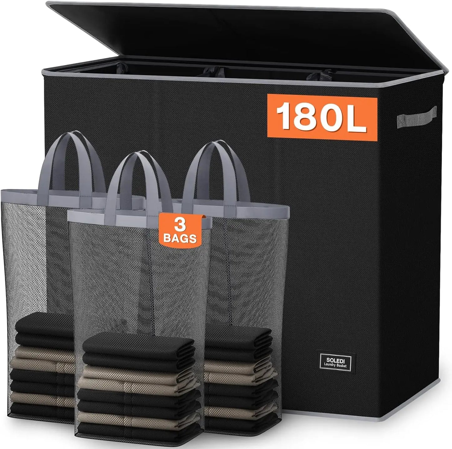 180L Extra Large Laundry Hamper
