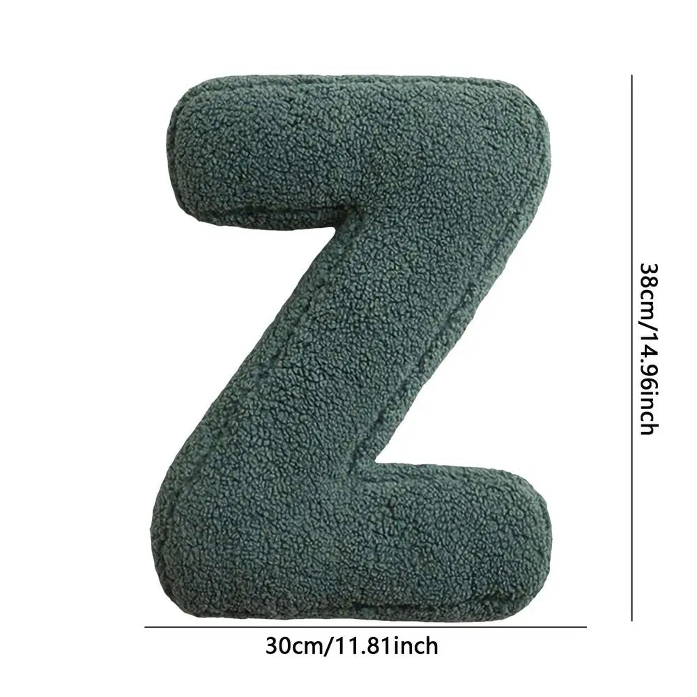 Soft Initial Throw Cushion Plush English Alphabet