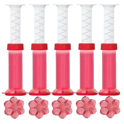 10/1pcs Flower Toilet Cleaner Gel Syringe