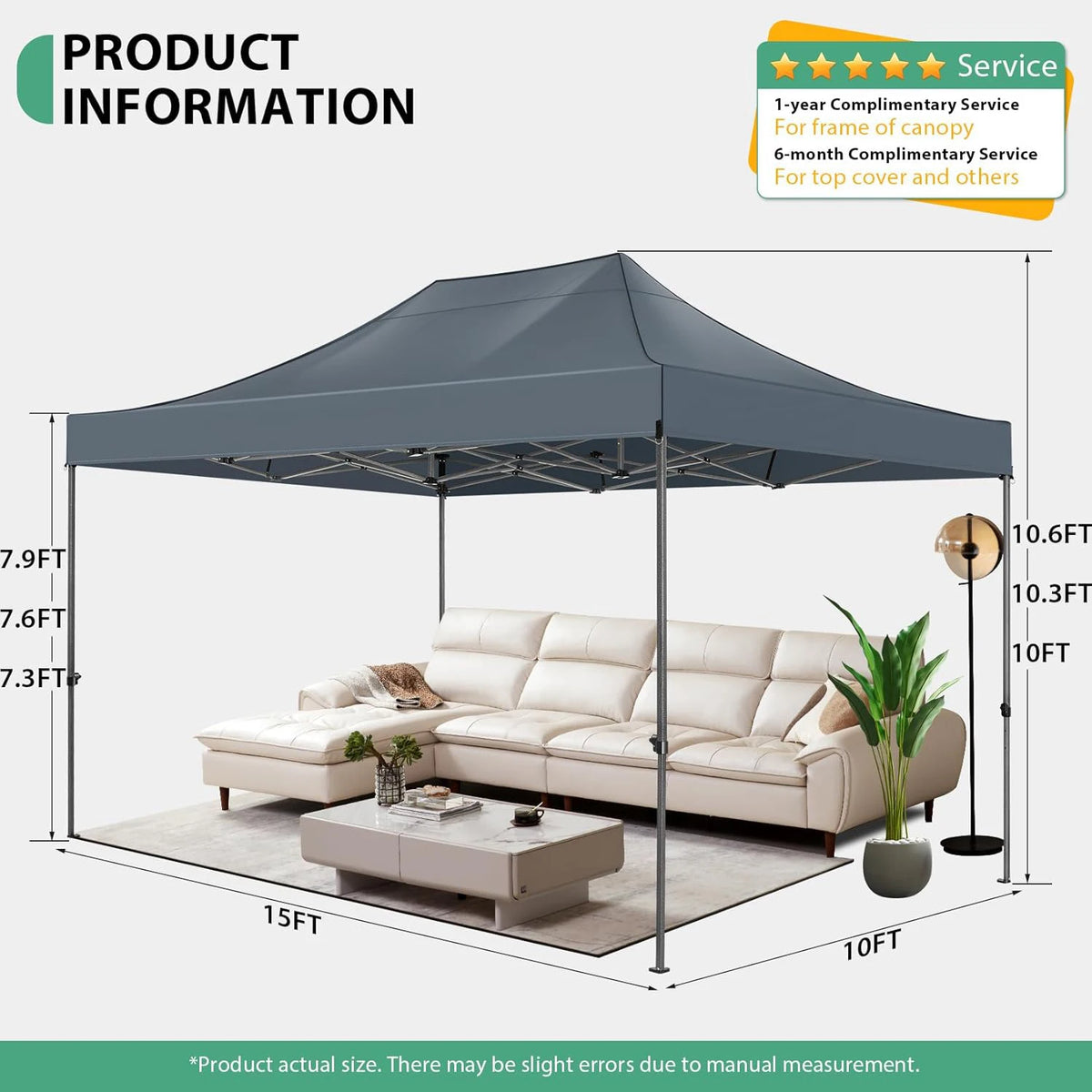 10x15 Heavy Duty Pop up Canopy Ten