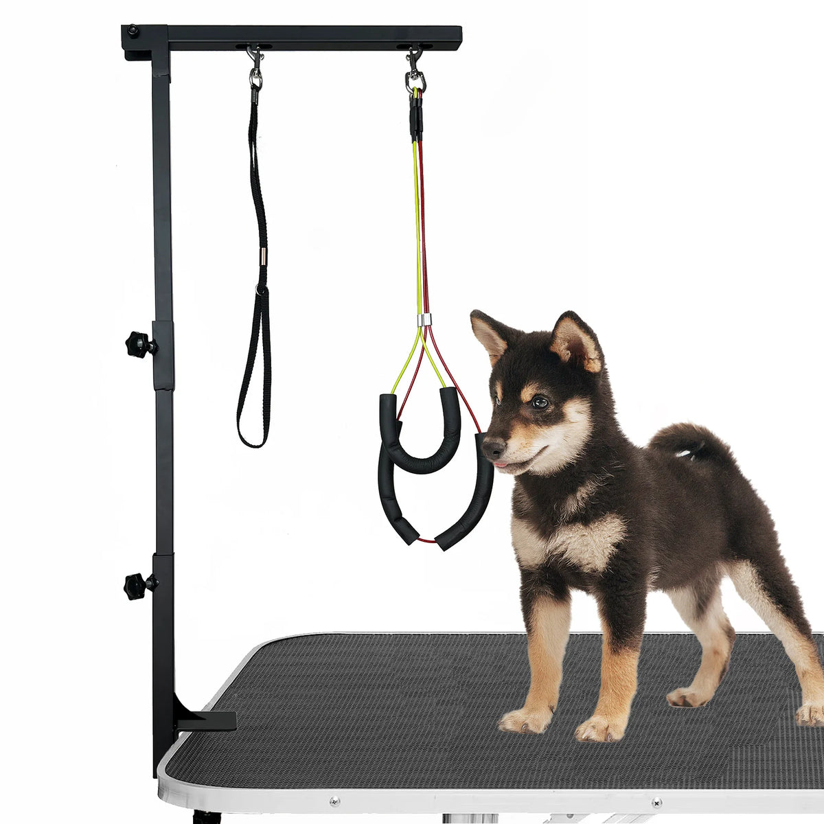 Dog Grooming Table Arm Height Adjustable Two No Sit Haunch Holder