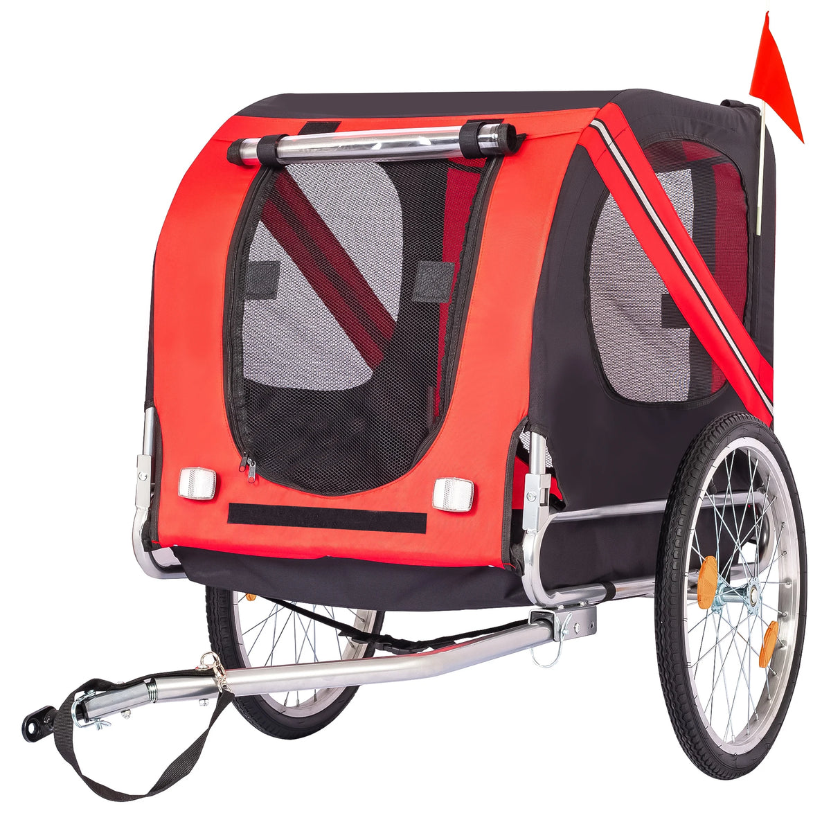 Large Dog Bike Trailer 88Lbs Capacity Pet Bicycle Carrier