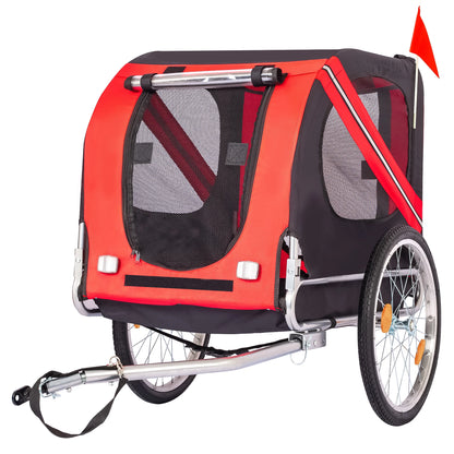 Large Dog Bike Trailer 88Lbs Capacity Pet Bicycle Carrier