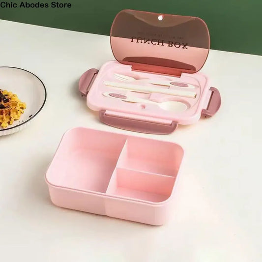 Durable With Cutlery Student Lunch Box