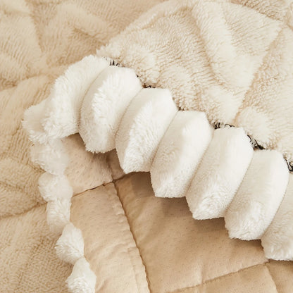 1pc Thickened Polyester Soft Quilted Sofa Cushion