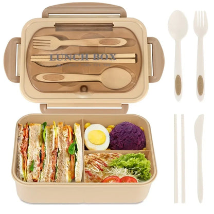 Durable With Cutlery Student Lunch Box