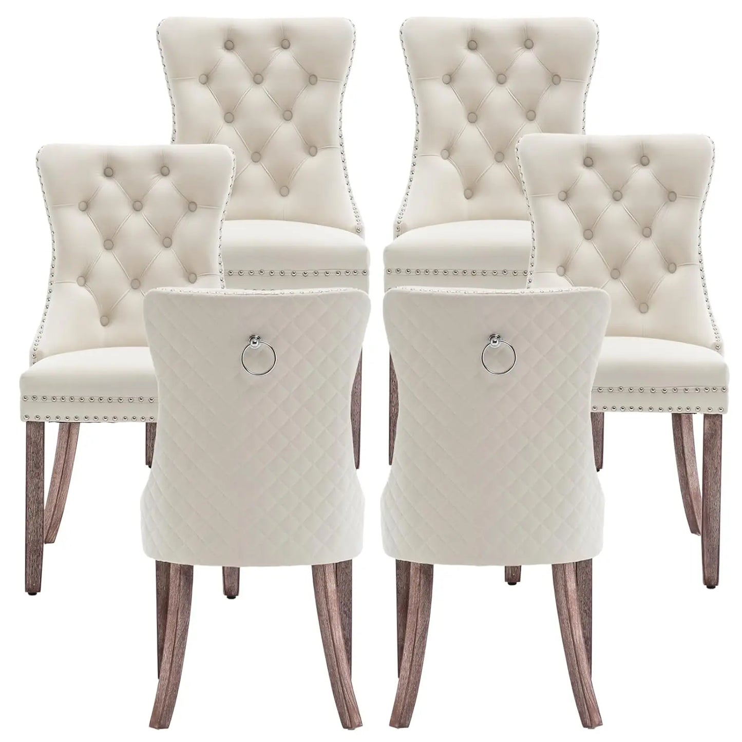 Leather Dining Chairs Set of 6