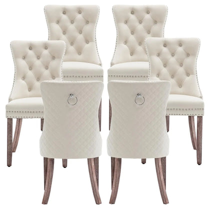 Leather Dining Chairs Set of 6