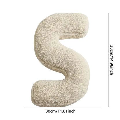 Soft Initial Throw Cushion Plush English Alphabet