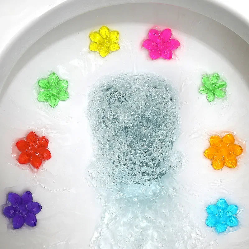 10/1pcs Flower Toilet Cleaner Gel Syringe
