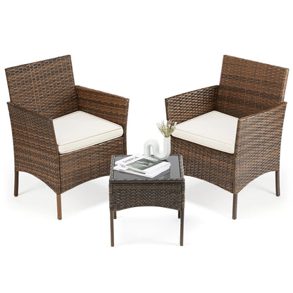 JHK 3 Pieces Outdoor Patio Furniture Set