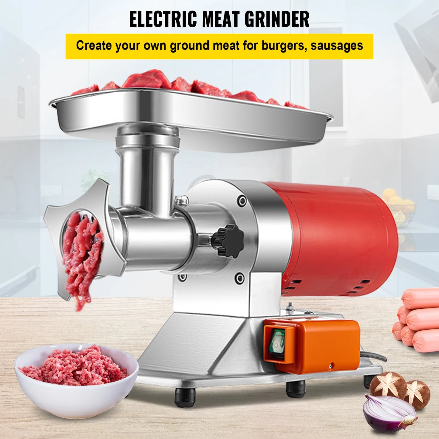 SucceBuy Electric Meat Grinder 250Kg/H 300Kg/H W/ Drawers