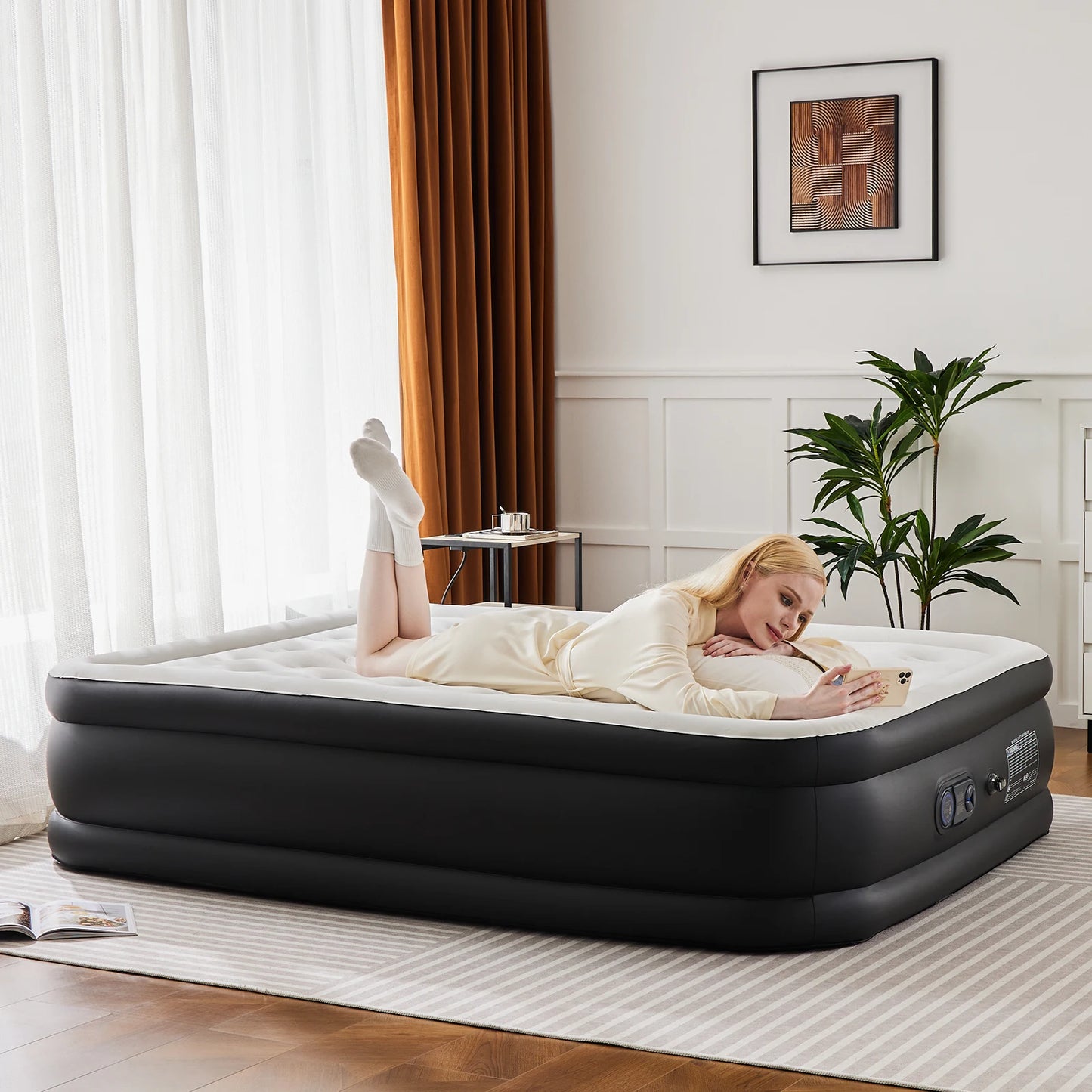 JHK Queen Twin Size Air Mattress