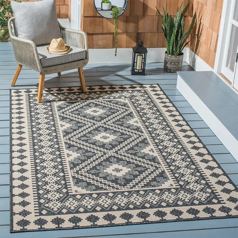 VIKAMA Moroccan Crystal Velvet Large Area Carpet | Decorative Floor Rug for Living Room Sofa Bedroom Home Decor