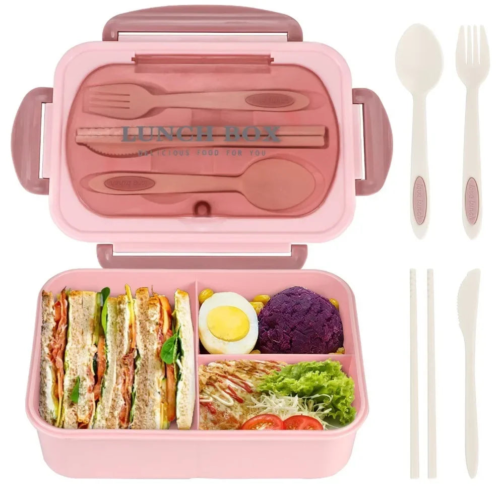 Durable With Cutlery Student Lunch Box