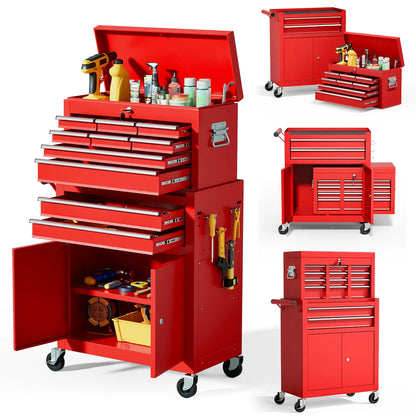 10-Drawer Rolling Tool Chest with Wheels