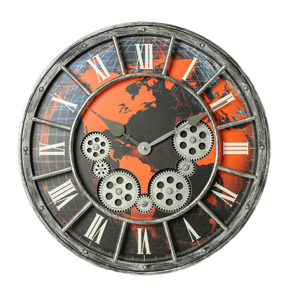 TIMESS 15/18inch Vintage Gear Wall Clock