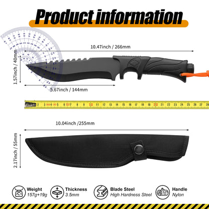 Damascus Advanced Straight Knife, Fixed Blade