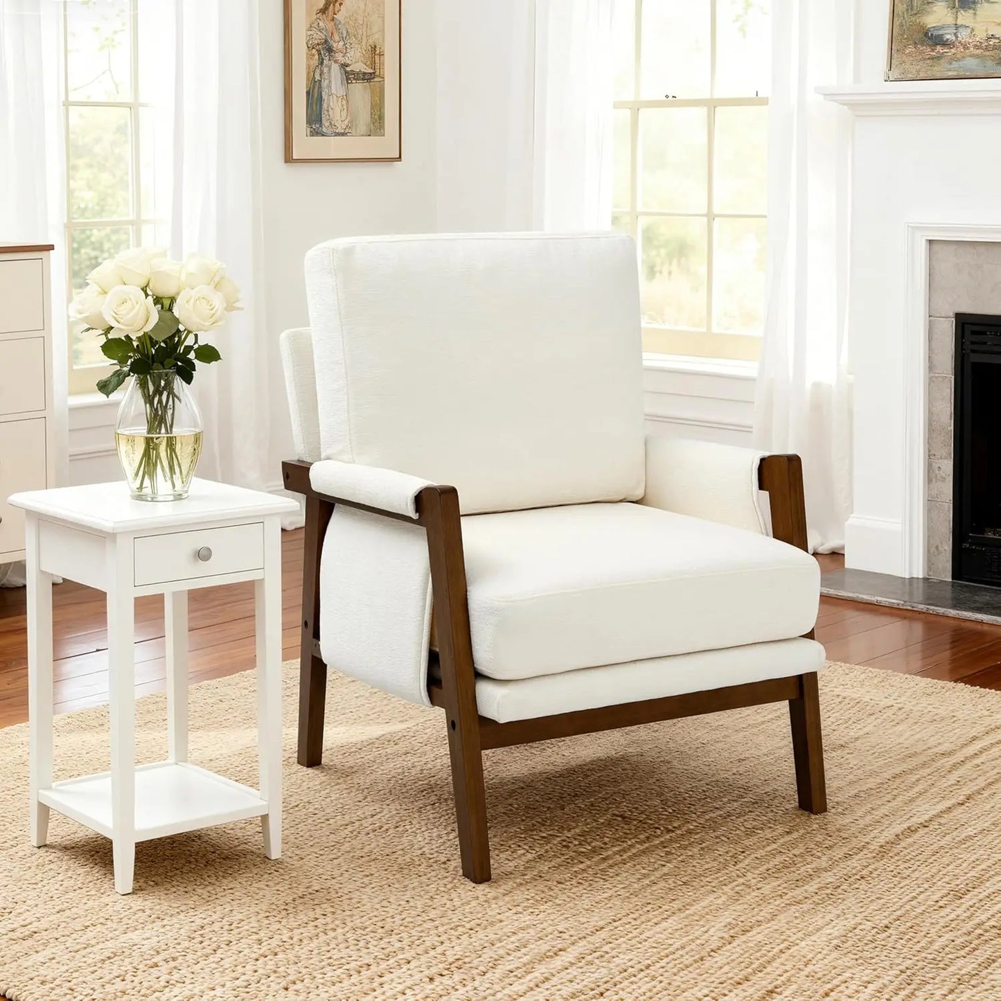Dark Brown Accent Chair