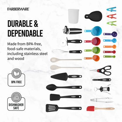 28-Piece Multicolor Kitchen Utensil Set