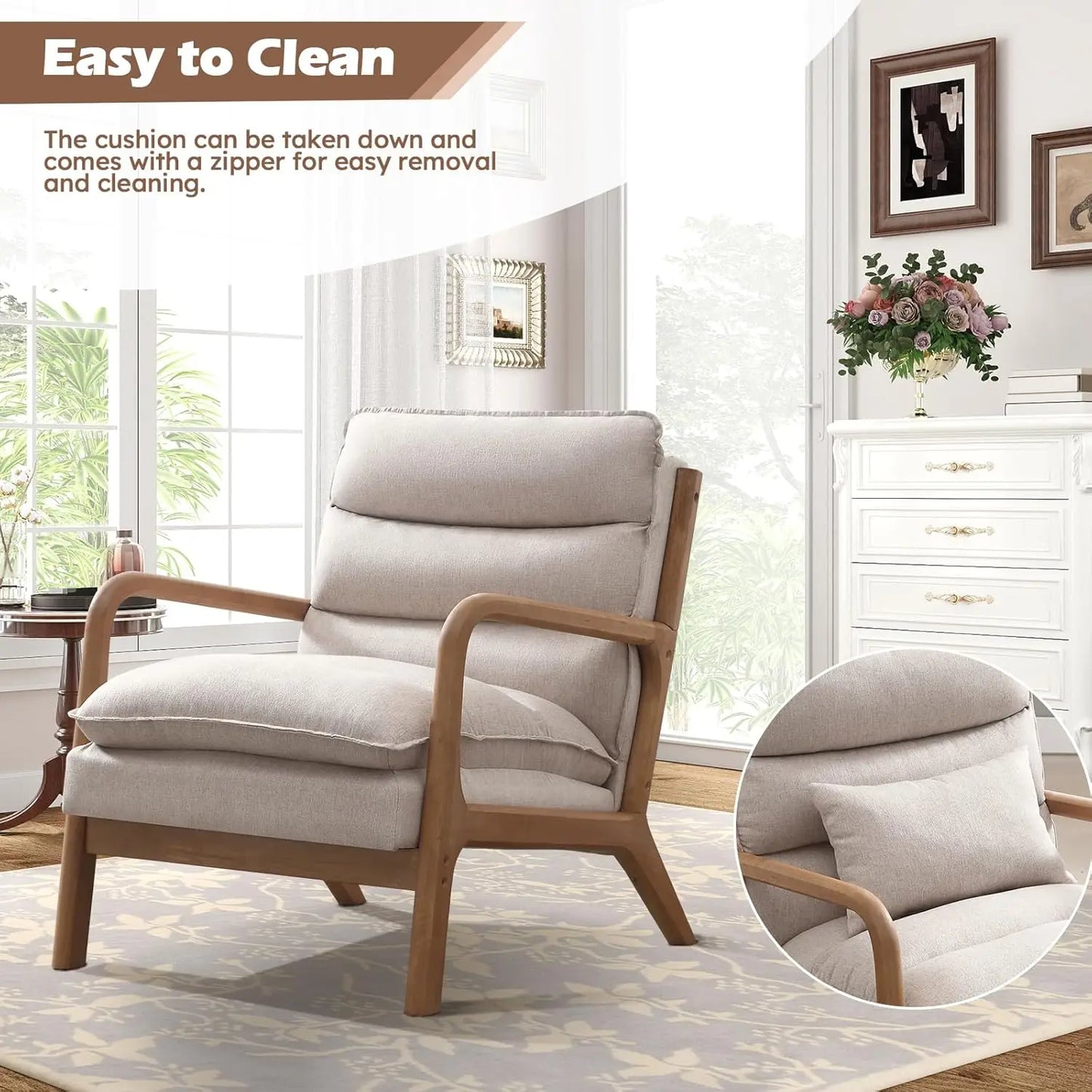 Mid Century Modern Accent Chair