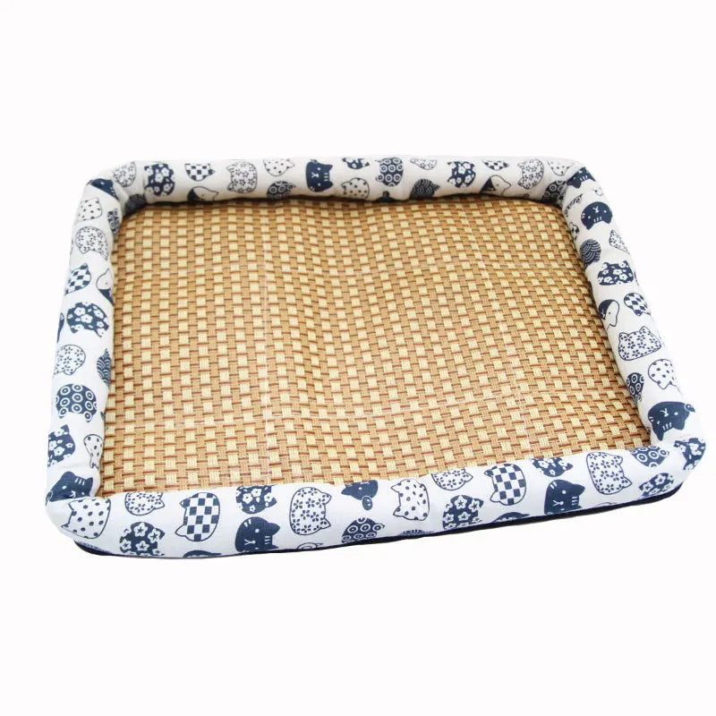 Summer Medium Cat Sleeping Mat Cooling Breathable Small Dog Bed
