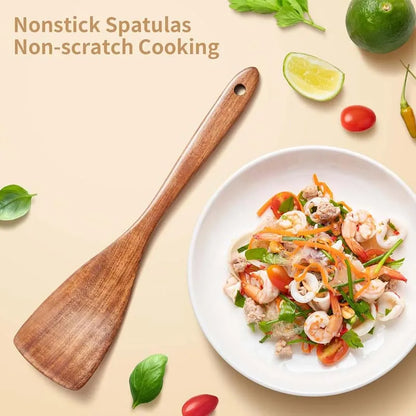 5pcs Wooden Utensil Set