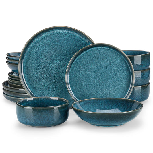 vancasso 16/32 Piece Reactive Glaze Ceramic Dinner Set