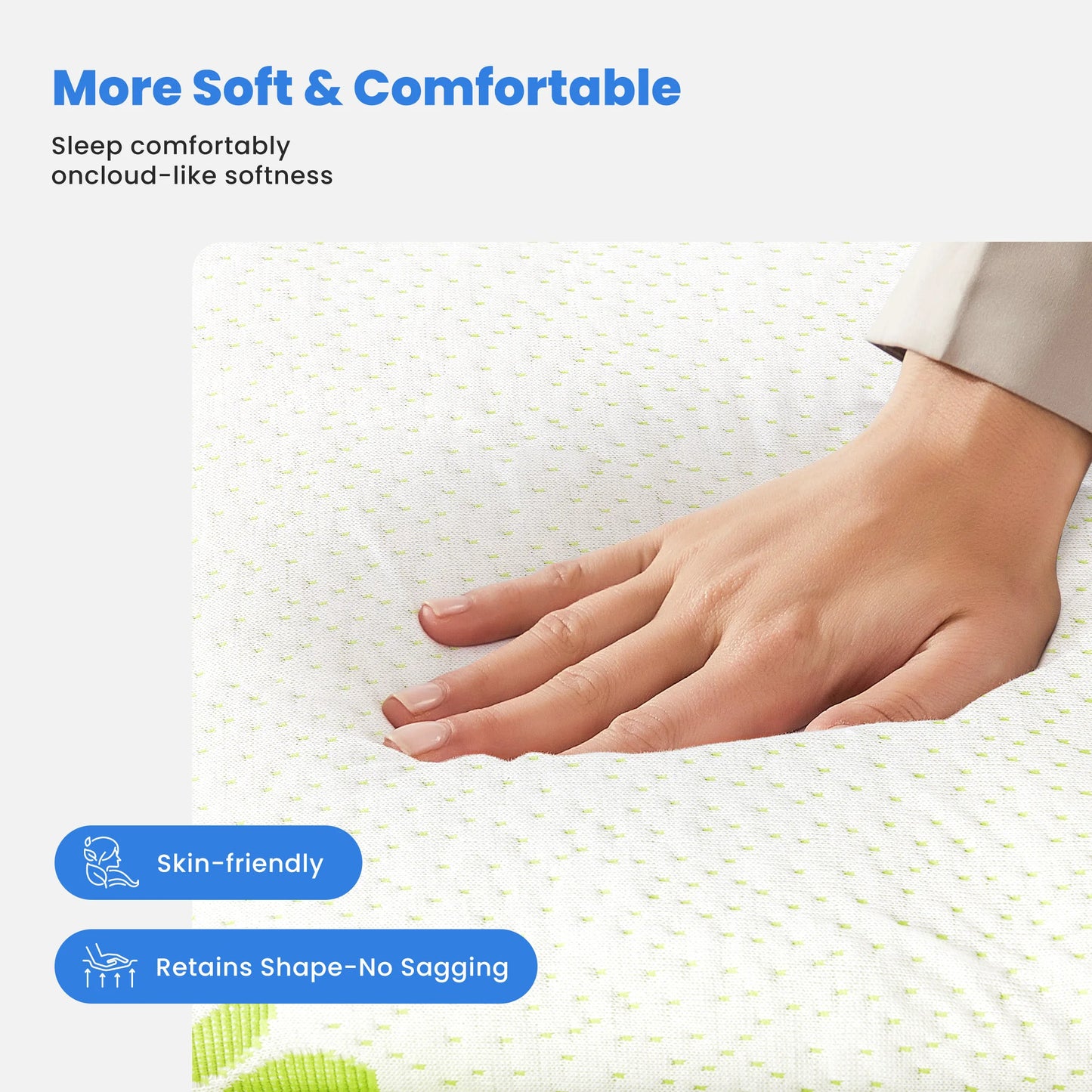 Bamboo Viscose Derived Soft Mattress Topper