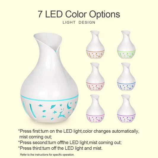 two bottles of essential oil humidifier With Aromatherapy Diffuser