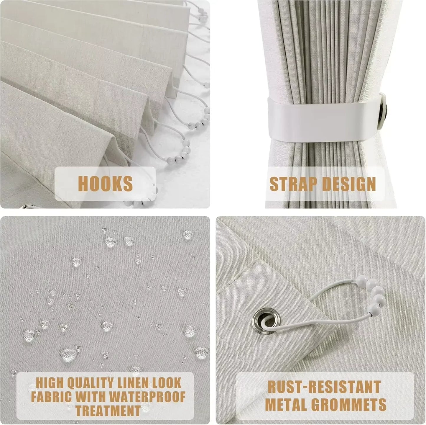 Privacy Folding Door Curtain Double Sided Magnet Design