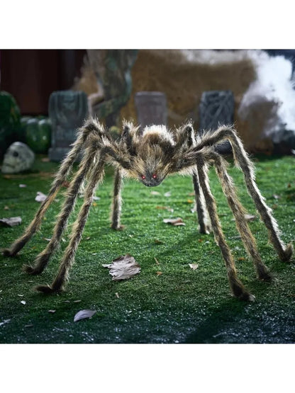 Large Giant Spider Halloween Outdoor Decorations Scary Large Spider(Standing Height Is 15 Inches)
