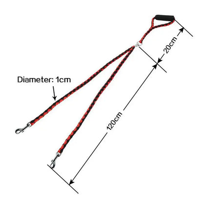 1.4m Pet Double Leash