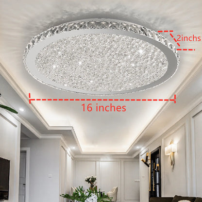 LOYALHEART 16" Modern Crystal Ceiling Light
