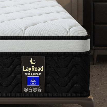 LayRoad 12/14Inch Memory Foam Spring Mattress Single/Double/Queen/King Sizes