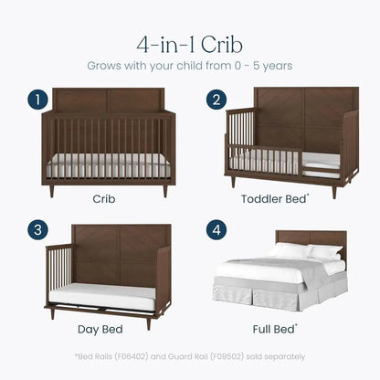 Surrey Hill Design 4-in-1 Convertible Baby Crib