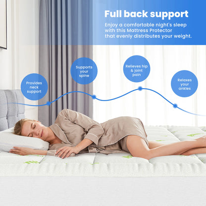 Bamboo Viscose Derived Soft Mattress Topper