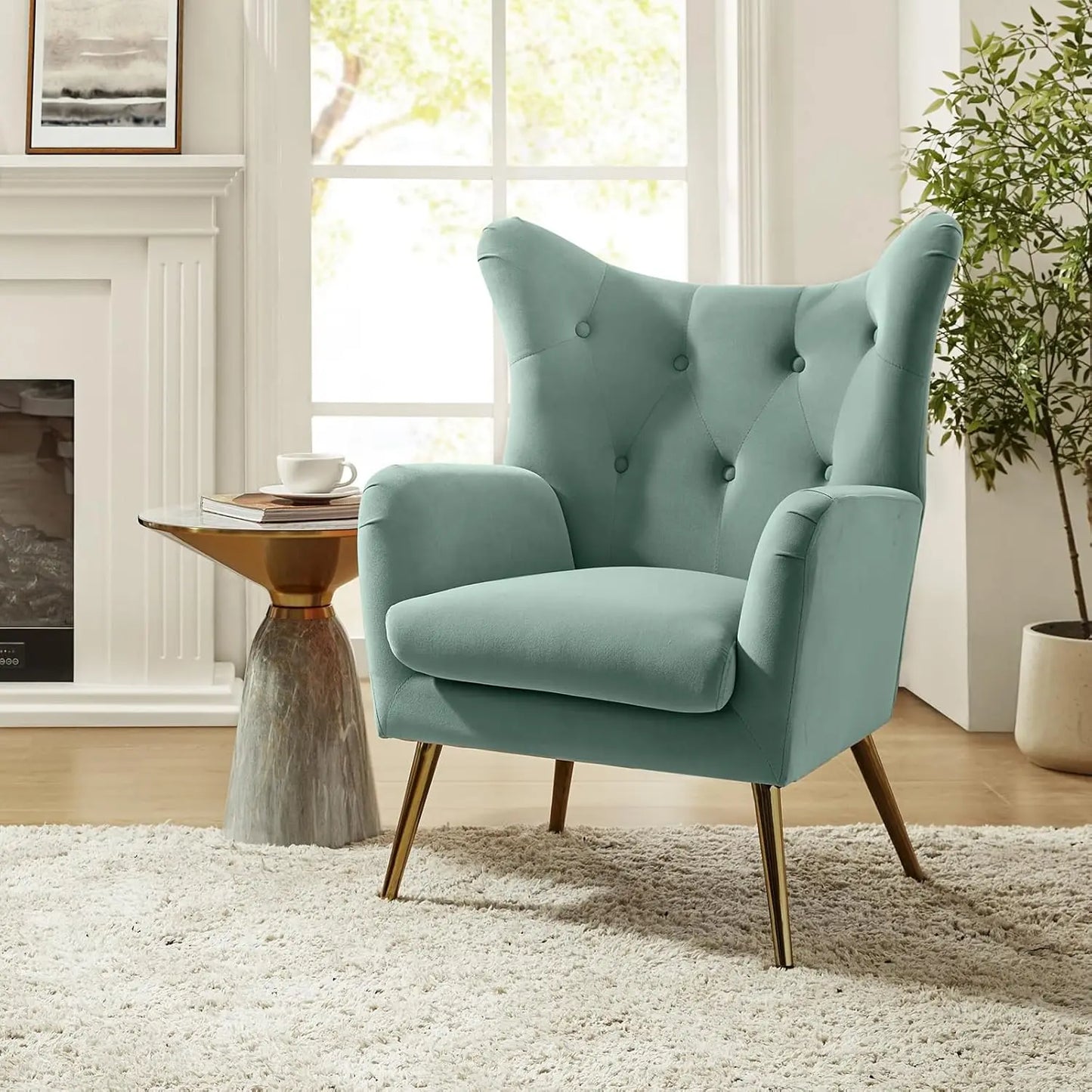 Velvet Accent Chair