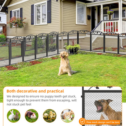 8 Panels DIY Heavy Duty Dog Playpen Pen Outdoor Indoor