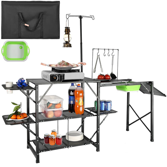 SucceBuy Camping Kitchen Table
