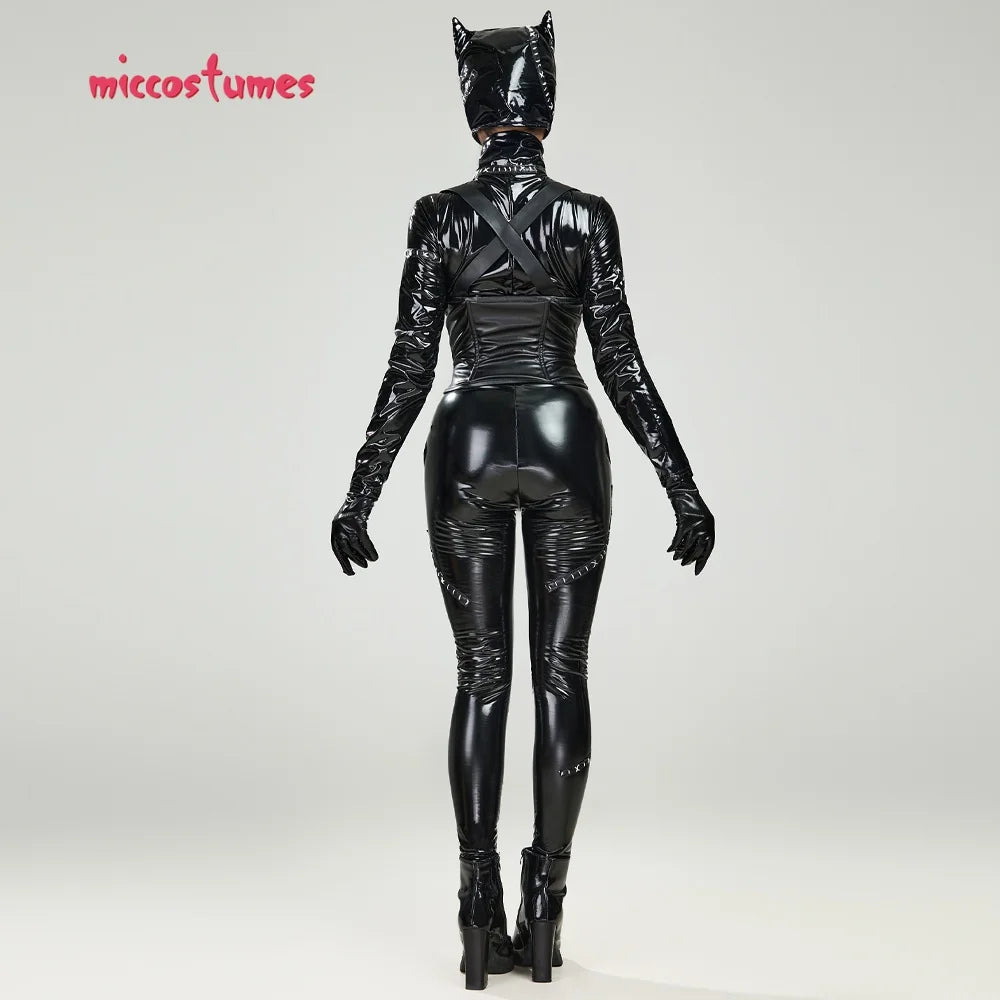 Miccostumes Womens Costume Anime Catsuit Cat Cosplay Bodysuit